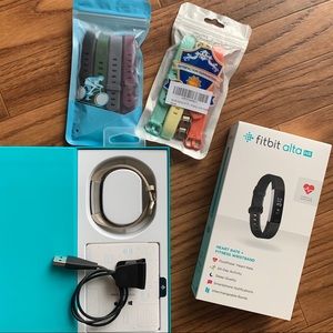 Fitbit alta HR, includes 9 bands